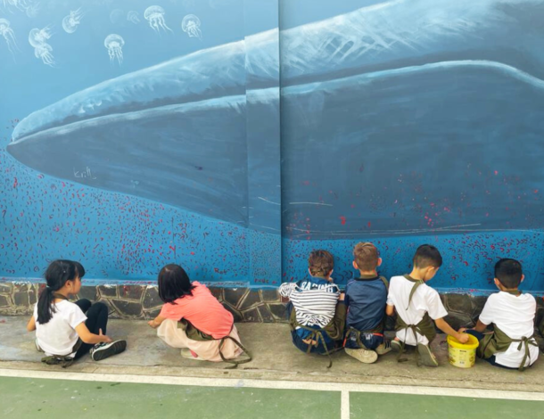 Un projet de fresque murale pour les élèves de la Petite Ecole HCMC