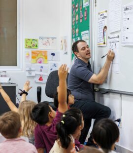 a classroom at La Petite Ecole HCMC