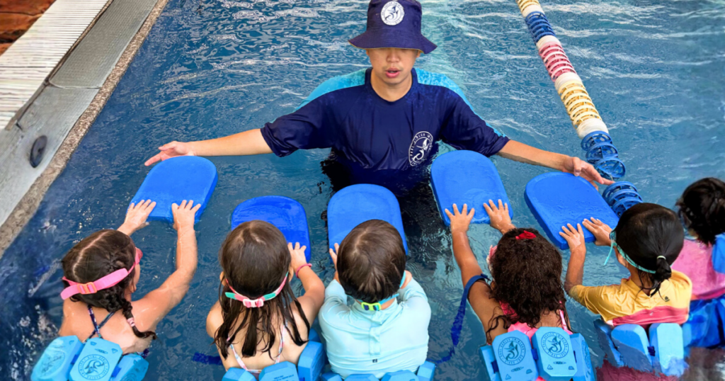 teach kids how to swim at LPE HCMC